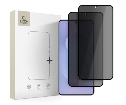 Szkło i folia ochronna TECH-PROTECT Szkło Prywatyzujące Glass Spy+ 2-Pack do Galaxy S25 Edge 5906302368228